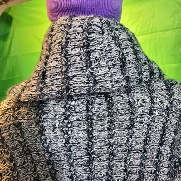 Vero moda denim wool turtle neck winter gray women sweater Small fall - Picture 8 of 16